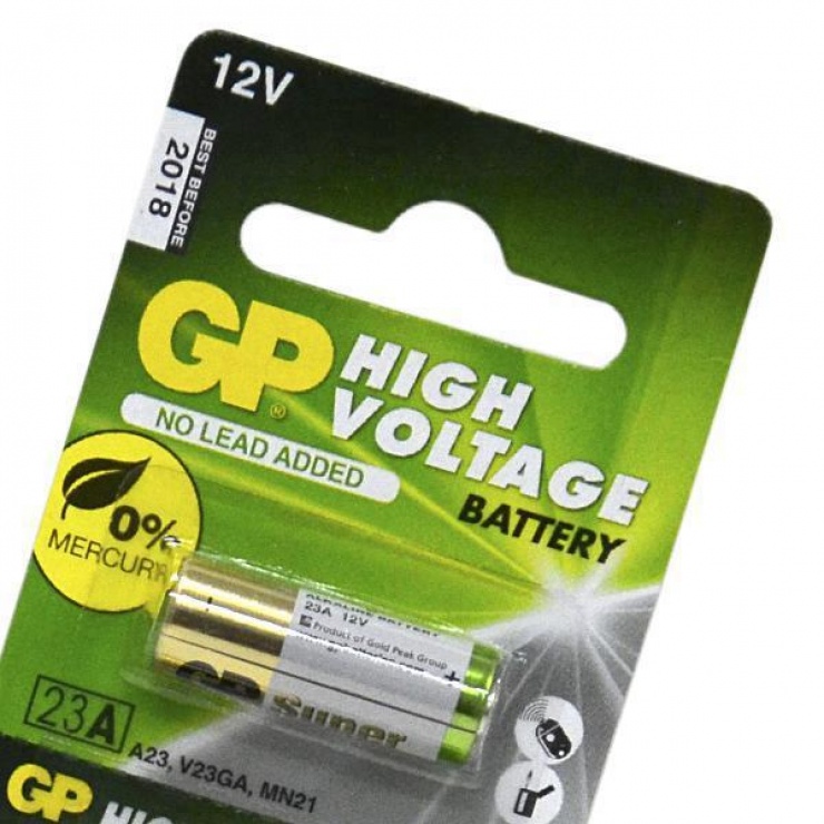 Imagine Baterie pentru telecomanda auto 12V 23A, GP Batteries